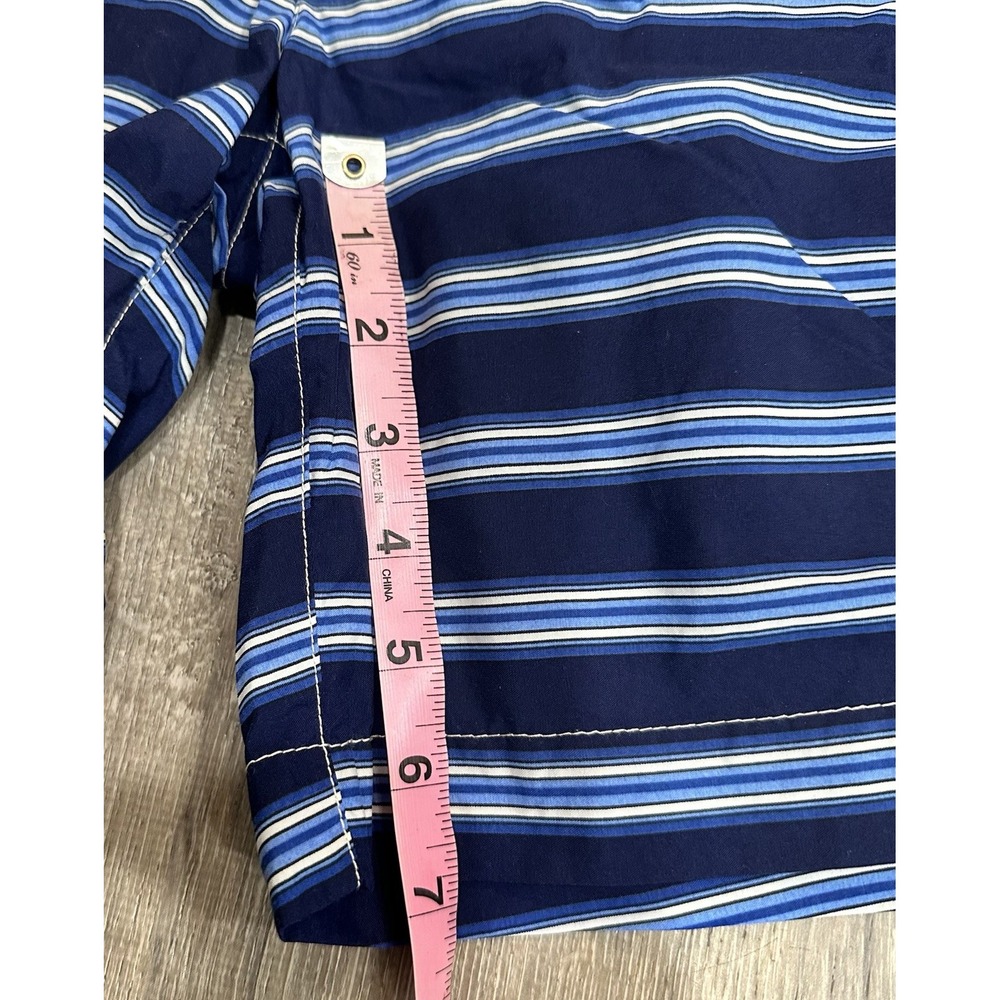 Polo Ralph Lauren Shorts Mens 34 Swim Trunks Blue White Striped Mesh Liner Short - Picture 14 of 14